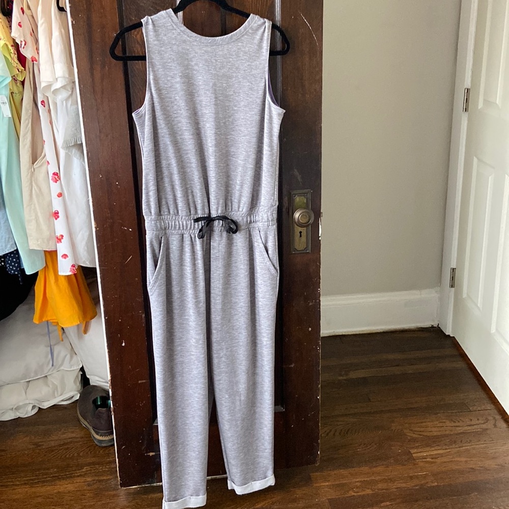 Grey Athleisure Jumpsuit